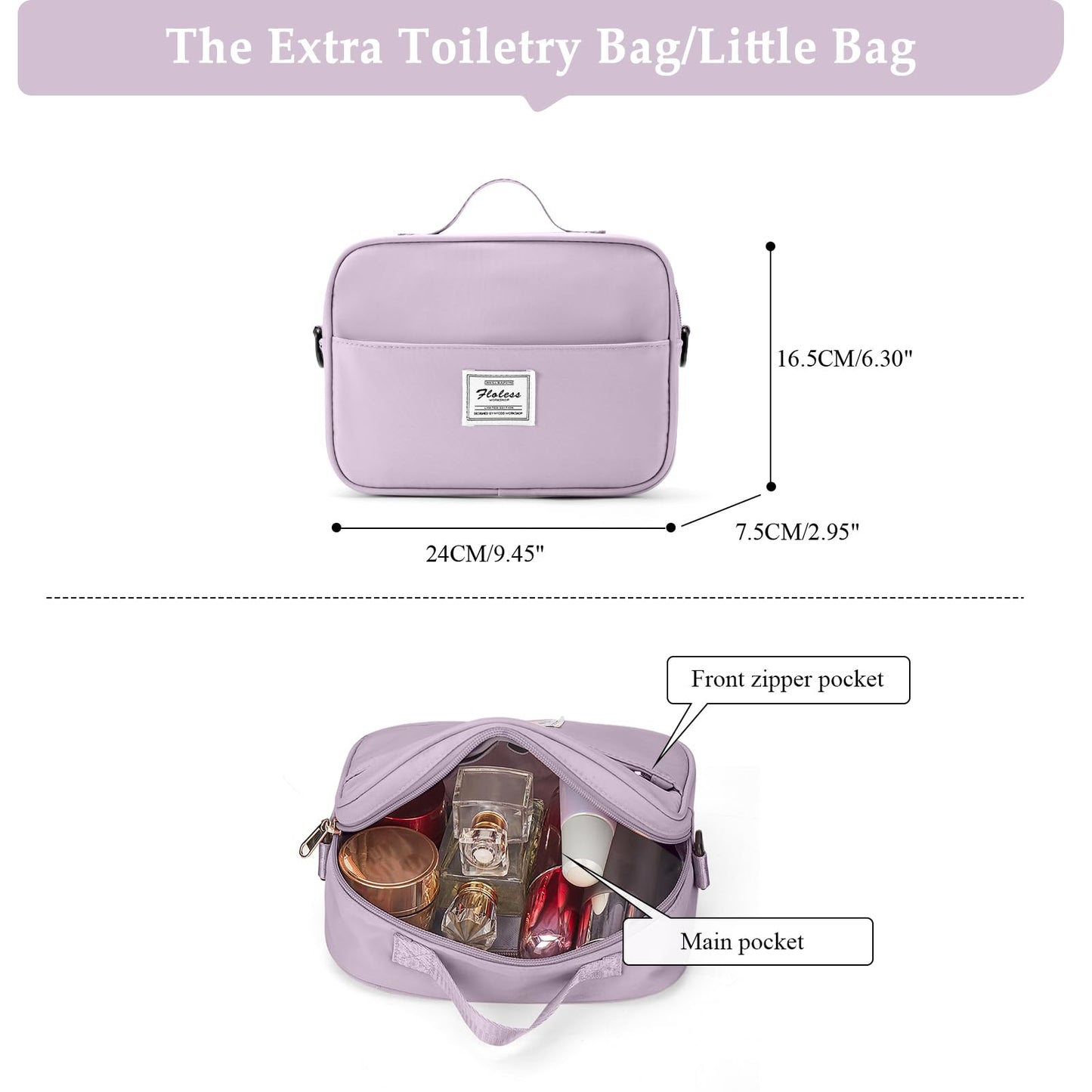 Weekender Bags for Women, Personal Item Travel Bag with Shoes Compartment