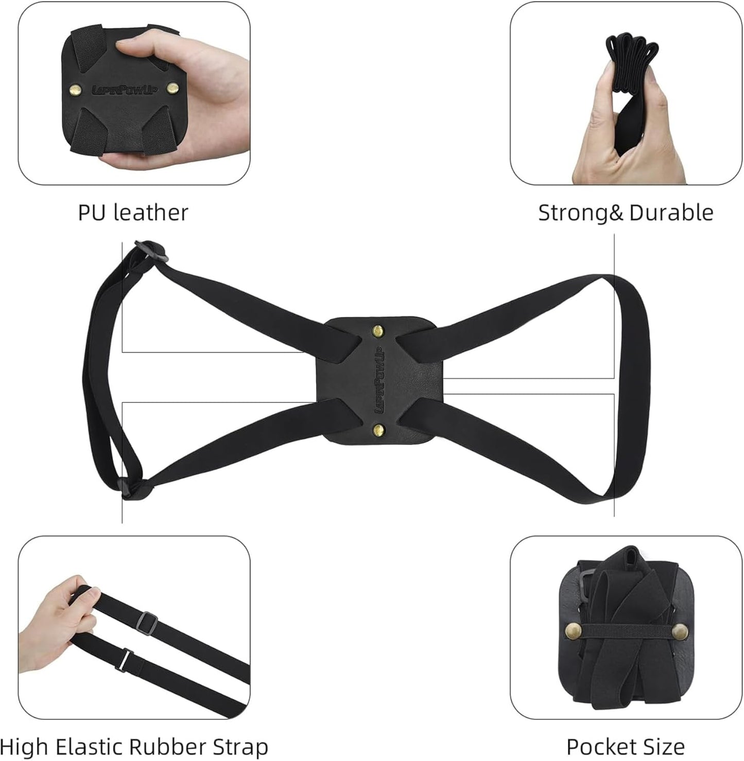 Luggage Straps Bag Bungees, Adjustable TSA-Approved – High Elastic Suitcase Belt for Securing Carry-On (1 Pack Black)