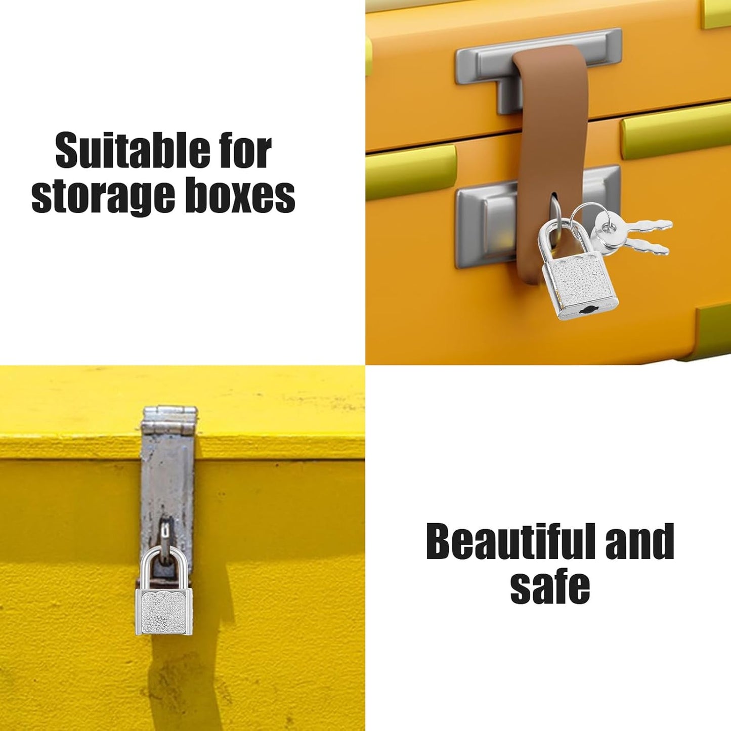 10pcs Mini Cute Diary Padlocks Mini Locks with Keys Small Luggage Locks with Keys Tiny Padlock Silver Suitcase Lock for Jewelry Boxes Travel Backpack Decor