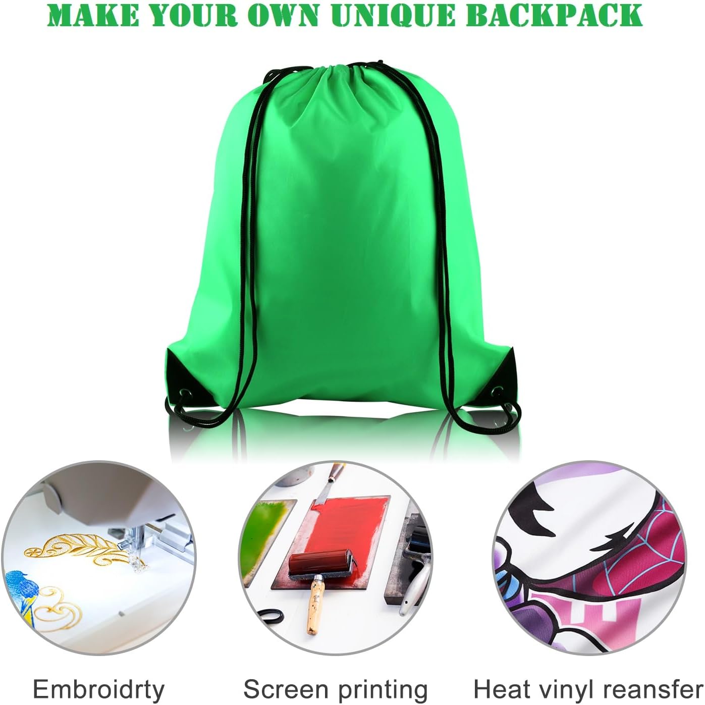 KUUQA 80Pcs Colorful Drawstring Backpack Bag Sack Drawstring Bags Bulk String Bags Storage Bags for