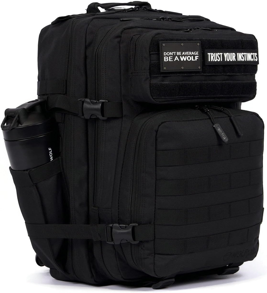 45L MEAL PREP MANAGEMENT BACKPACK (ALPHA BLACK MEAL) Lunch Box, Cooler, Extra Large Military Backpack for Gear, Heavy Duty, Water Resistant Travel & Gym Backpack for Men and Women