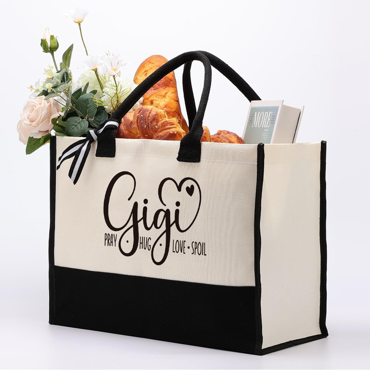 Gkwa Canvas Tote Bag for Gifting, Women Cotton Canvas Bag, Reusable Shopping Bag
