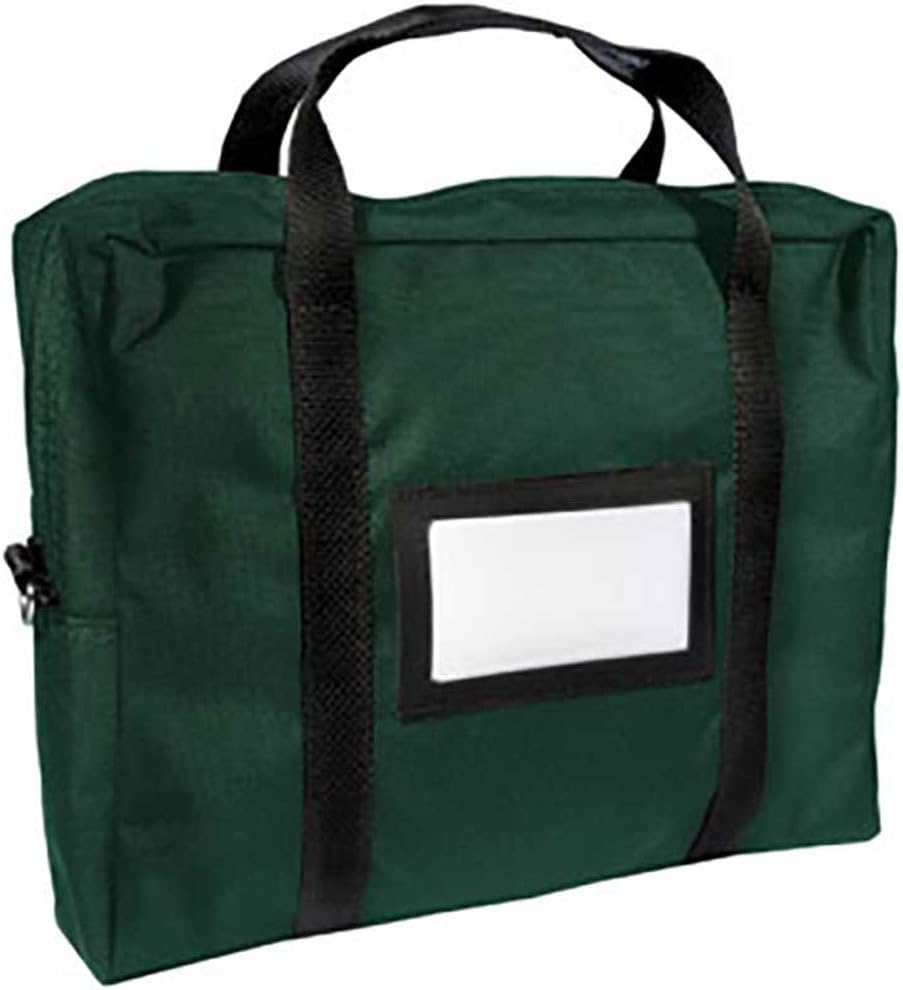 Forest Green 18W x 14H x 4D Briefcase Courier Bag