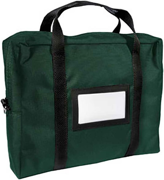 Forest Green 18W x 14H x 4D Briefcase Courier Bag