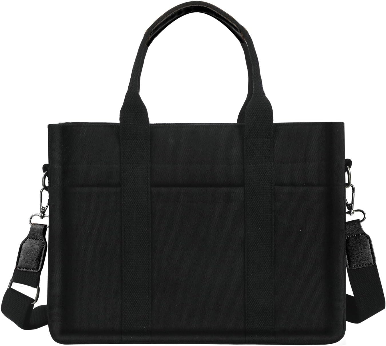 FIORETTO Canvas Tote Bag for Women with Zipper Closure & Individual Compartments for Work College for Teacher & Nurse