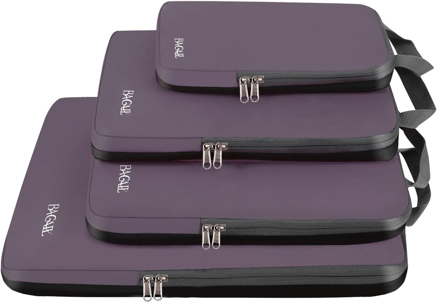 BAGAIL 4 Set/6 Set/8 Set Compression Packing Cubes Travel Accessories Expandable Packing Organizers