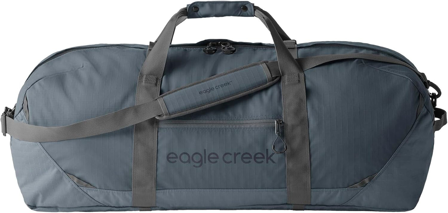 Eagle Creek No Matter What Duffel Bag - Eco Friendly Duffel for Sustainable Travel - Adjustable Shoulder Strap - Multiple Carry Options - Easy to Store - Smoke - 90L