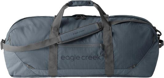 Eagle Creek No Matter What Duffel Bag - Eco Friendly Duffel for Sustainable Travel - Adjustable Shoulder Strap - Multiple Carry Options - Easy to Store - Smoke - 90L