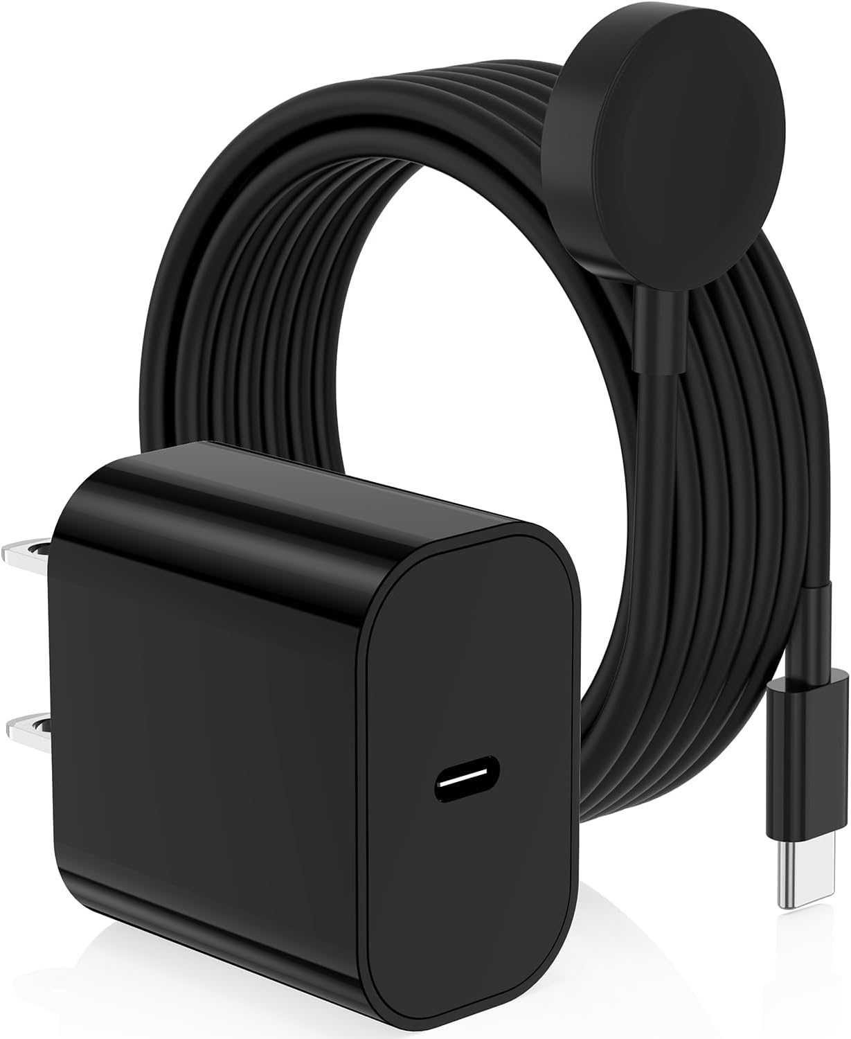 Apple Watch Charger, [MFi Certified] iPhone Magnetic iWatch Charger to 6ft USB C Fast Charging Cable Cord Long and Type C Wall Charging Block Plug for iWatch Series 10/9/Ultra/8/7/SE/SE2/6/5/4/3/2/1