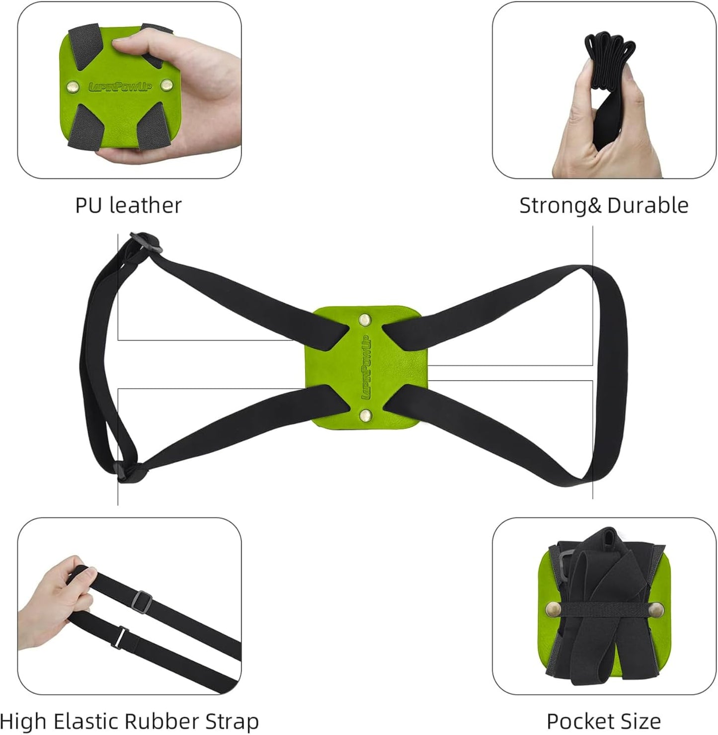 Luggage Straps Bag Bungees, Adjustable TSA-Approved – High Elastic Suitcase Belt for Securing Carry-On (1 Pack Green)