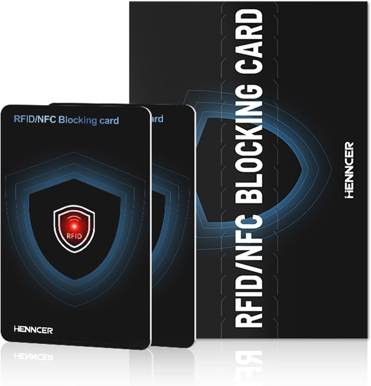 2025 NEW RFID Blocking Card Set with Indicator Light,Wallets Shield,Credit Card Protector, NFC Bank Debit Blocker,Anti-Skimming Protection For ID Passport Travel For Men/Women (2)