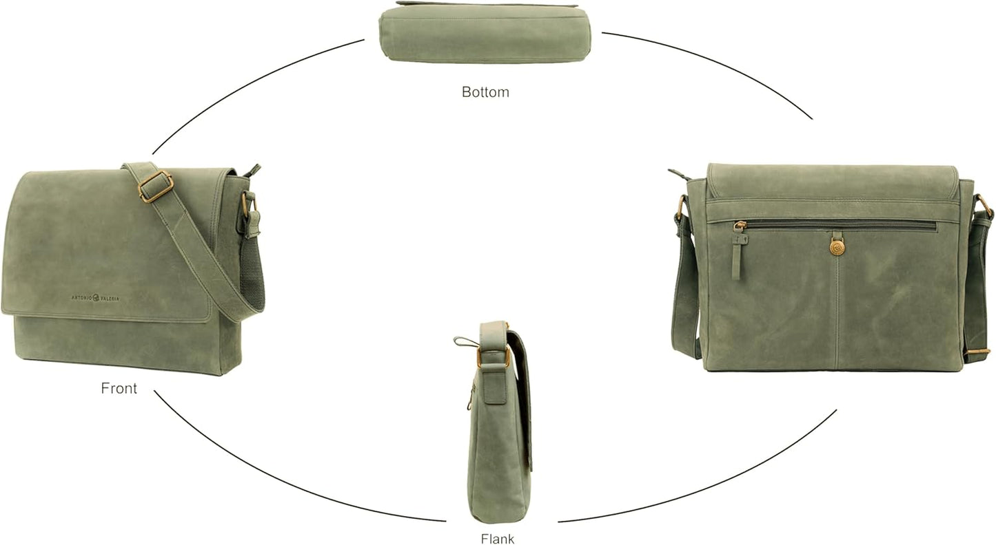 Antonio Valeria Robert Premium Leather Messenger Bag for Men