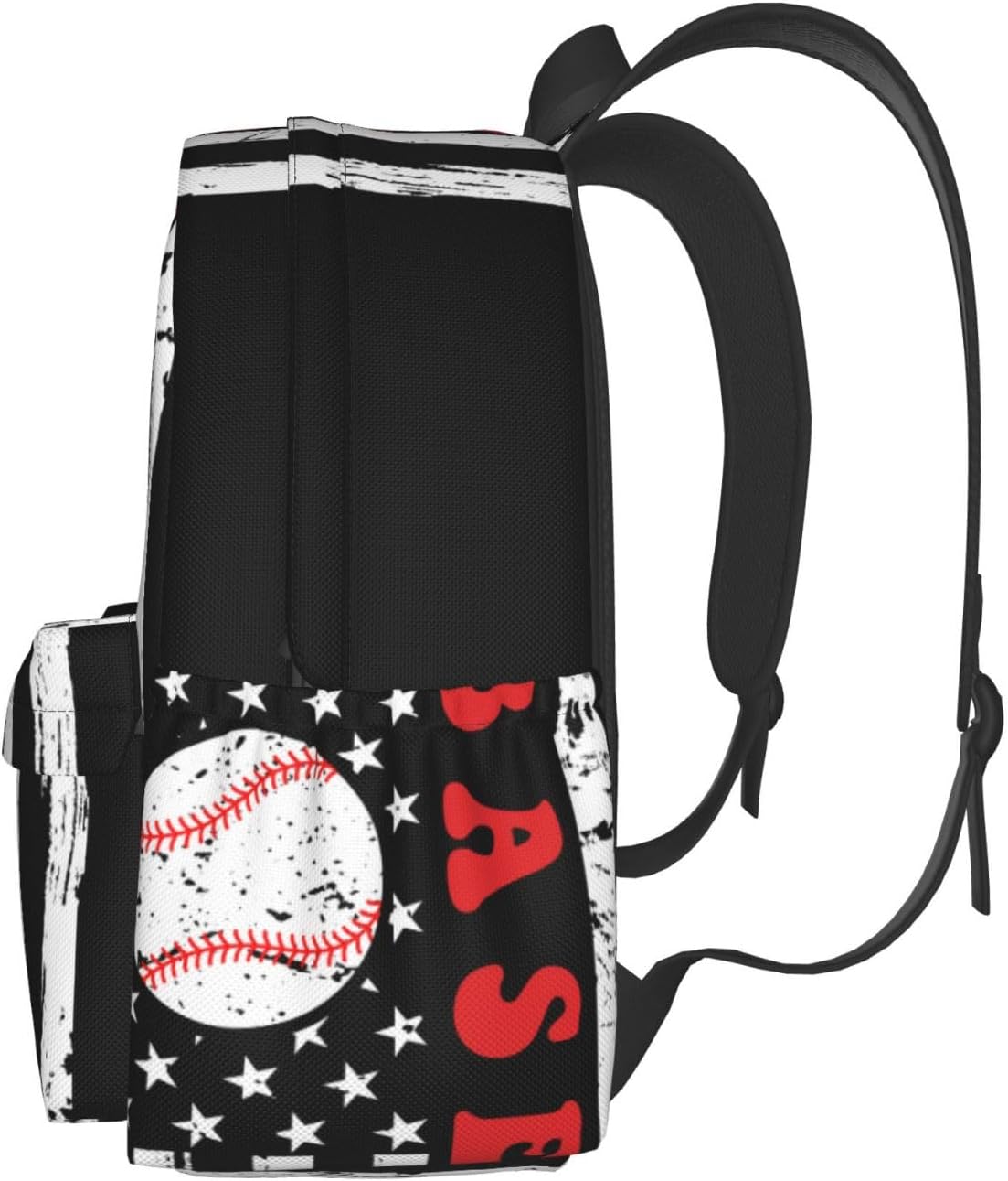 Baseball Flag Backpack School Bag Lightweight Bookbag Laptop Travel Daypack For Kids Girls Boys Teens