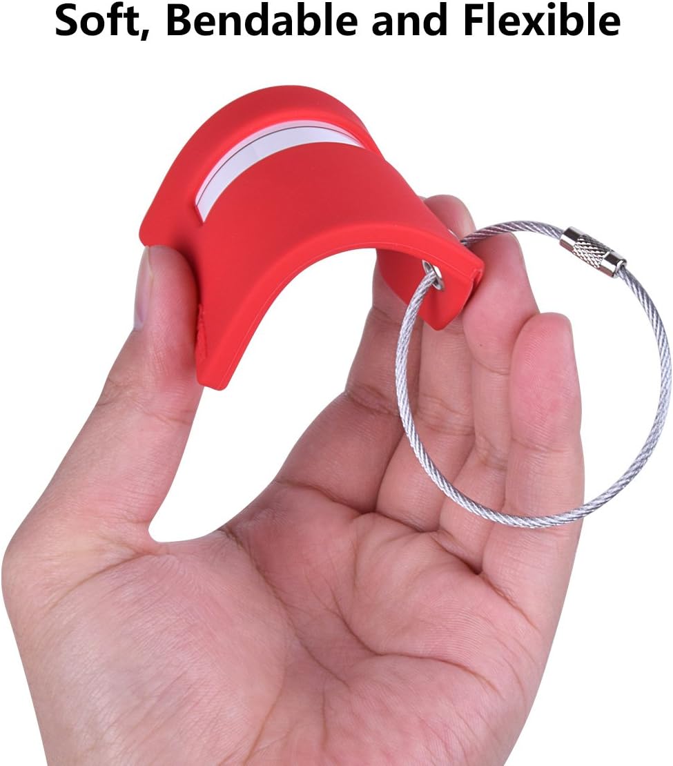 5Pack Silicone Luggage Tag with Name ID Card Perfect to Quickly Spot Luggage Suitcase by Ovener
