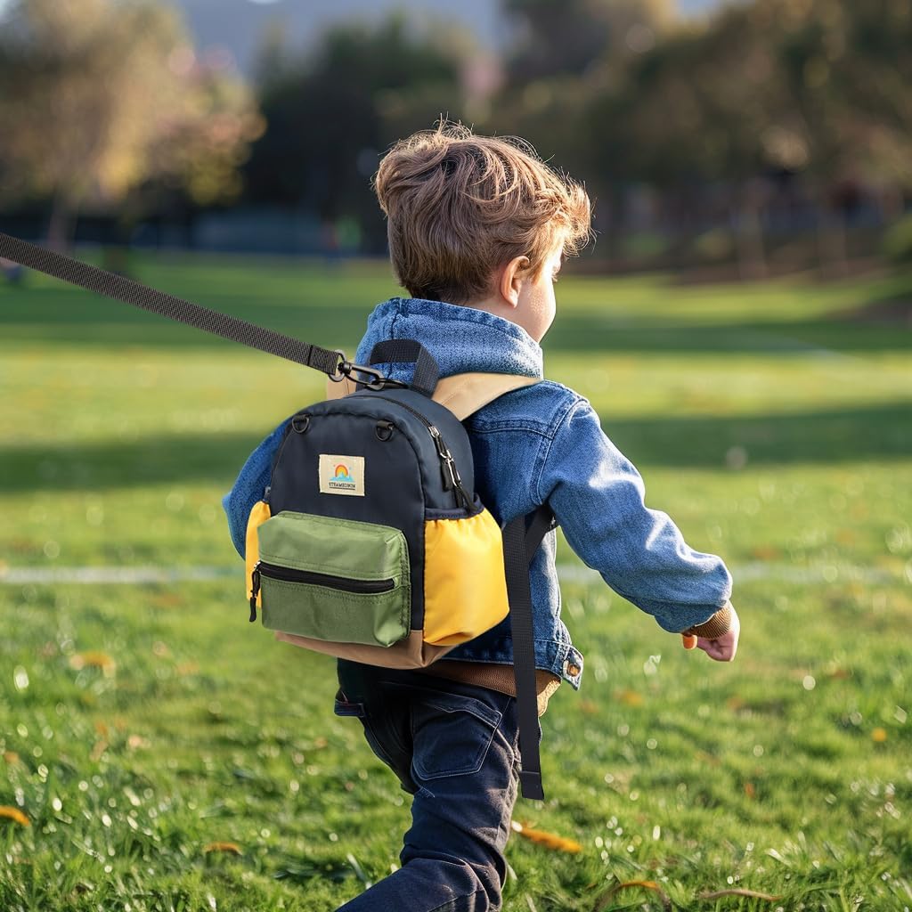 STEAMEDBUN Backpack Leash for Toddlers 1-3: Baby Backpack with Leash for Boys Girls - Anti-Lost