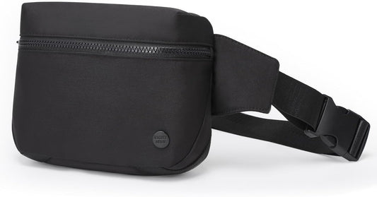 Fanny Packs for Women，Waterproof Belt Bag Travel Bum Bags for Crossbody，Small Waist bag Fashion Waist Packs with Adjustable Strap for Hiking, Running（Black）