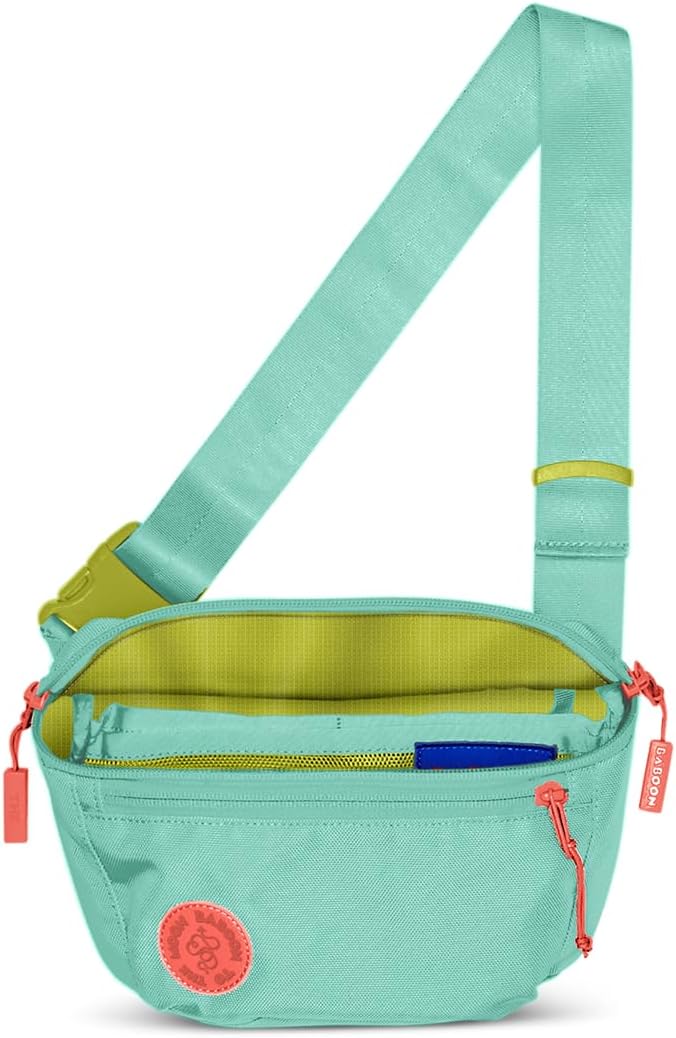 Baboon to the Moon Fanny Pack - Trendy, Compact, Water-Repellent Waist Bag in Multiple Colors and Sizes for Men and Women (Aqua Drift, Full Size (3L))
