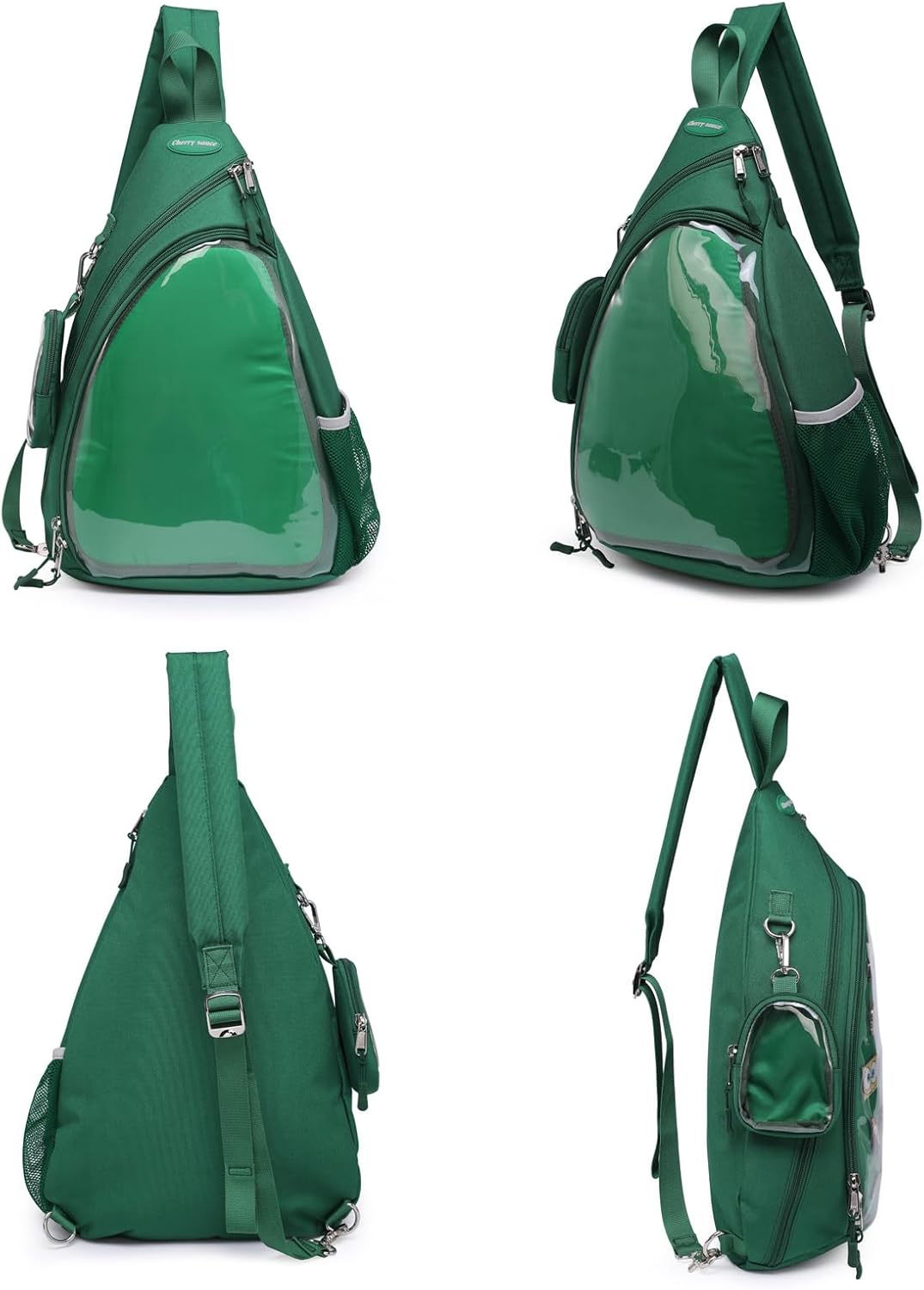 Oxford Ita Bag Kawaii Pin Display Chest Pack Single Shoulder Bag Sport Backpack Hiking Daypack, Medium