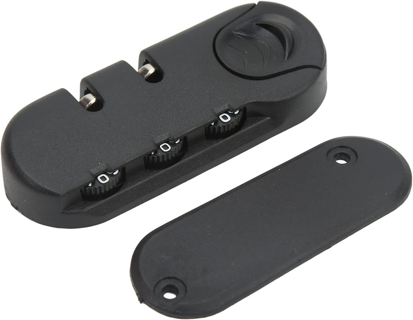 Zinc Alloy Luggage Lock - 3 Digit Suitcase Password Lock, Frosted Black Appearance for Travel