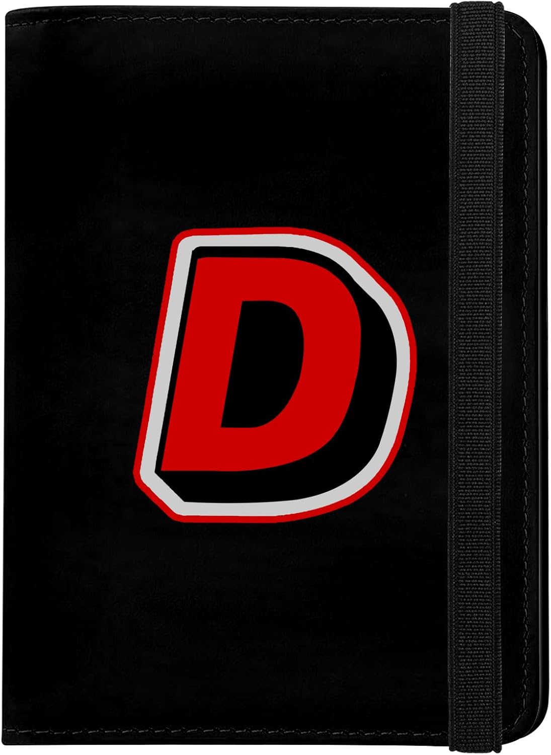 Cute Passport Holder and Holder Combo Passport Cover with Compatible Wallet Credit Card Protector RFID Blocking Women Men（Initial Monogram-D）