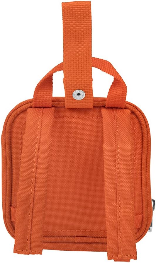 LEGO Kids Brick Mini Backpack Accessory Pouch with Novelty Backstraps, Snaps to Belt or Full-Size Backpack, Holds Small Items like Keys & Headphones, Orange
