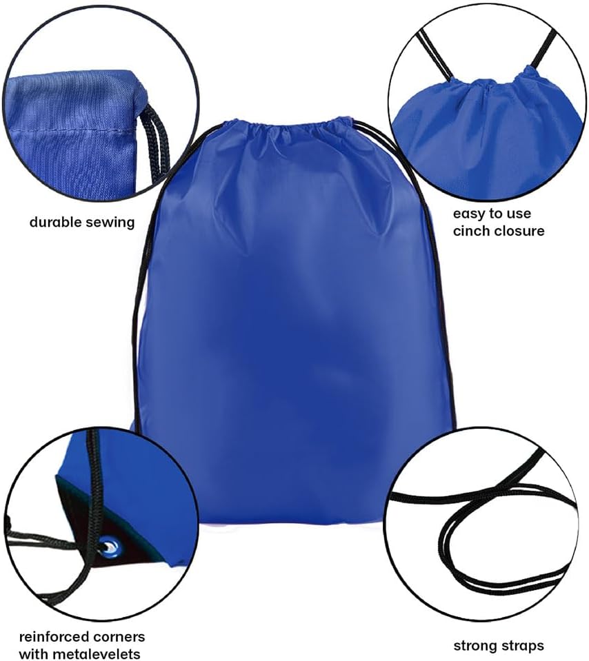 Drawstring Backpack Bulk 30 packs Draw String Backpack Bags DIY Gym Sports trip Traveling Yoga ride