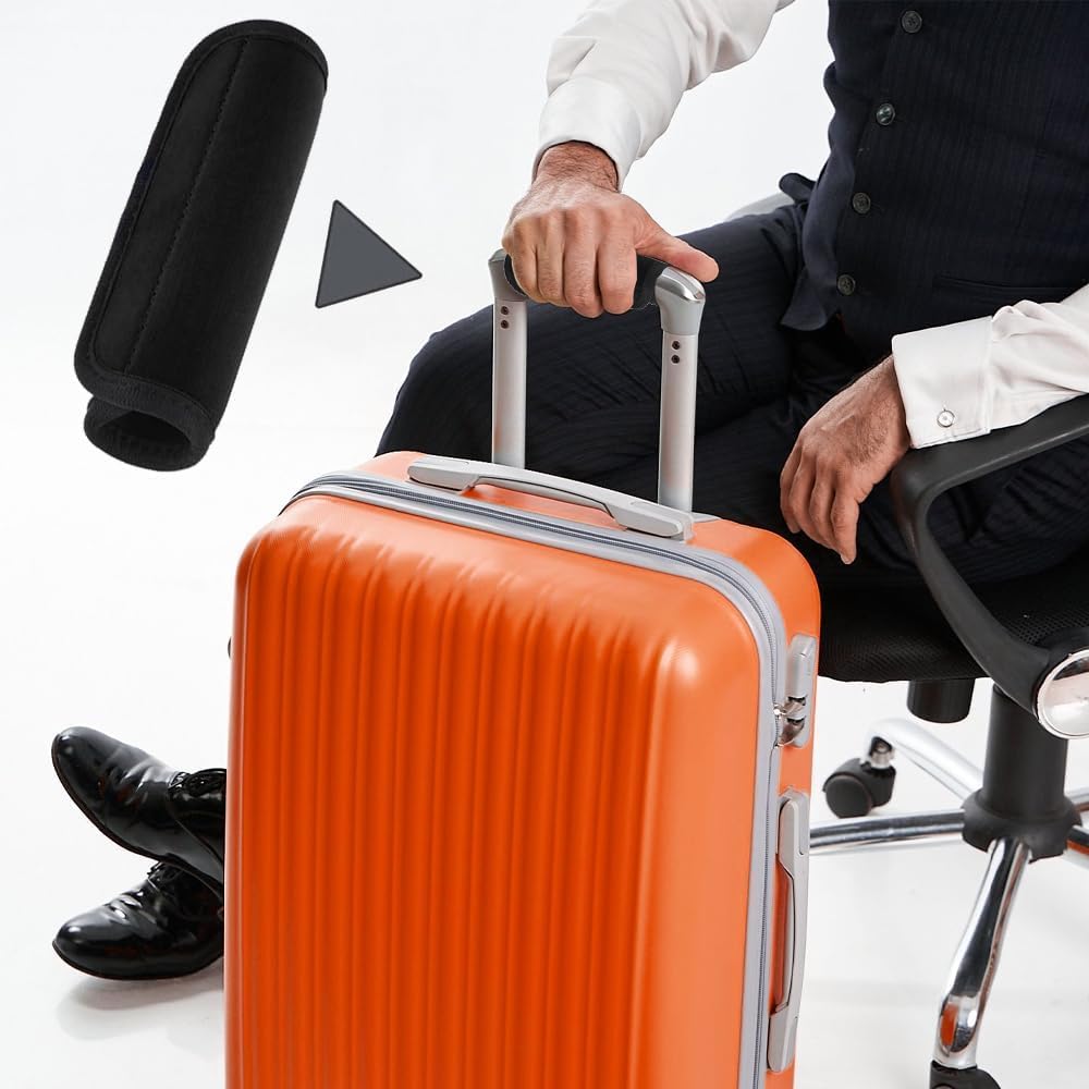 Luggage Handle Wraps, 2pcs Soft Grip Handle Cover Luggage, Suitcase Tags Identifiers for Travel Accessories for Push-button Handle Trolley Handle and Travel Suitcase Trolley Case