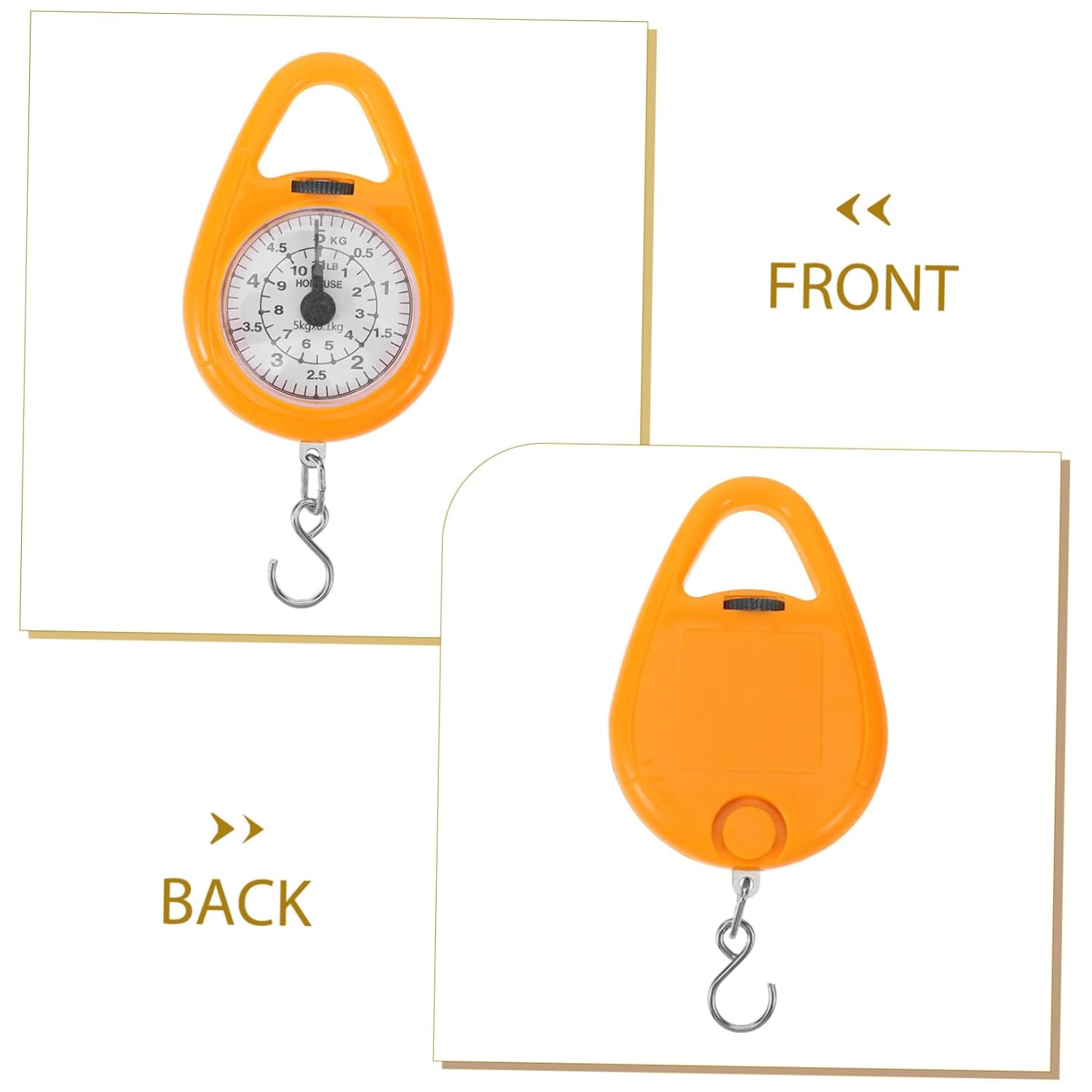 OUNONA Portable Hanging Scale for Luggage Weight Measurement Compact Mechanical Spring Scale