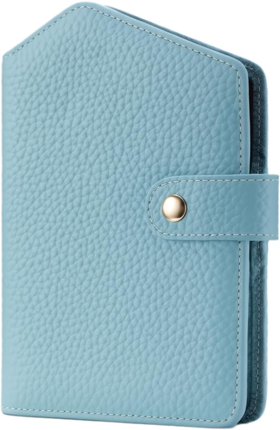 Cute RFID Passport Wallet for Women Leather Slim Passport Holder Travel Wallet Cover with Zipper Coin Purse, Credit Card, Sim and Tticket Slots (Blue)