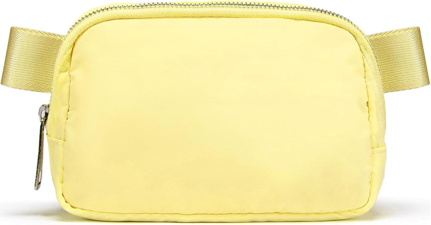 Fanny Pack Cross Body Small Crossbody Bags for Women Men Trendy Nylon Waterproof Mini Purse Travel Running Belt Bag Lulu Dupes Bum Hip Chest Waist Pack Side Bag Must Have Fuchsia