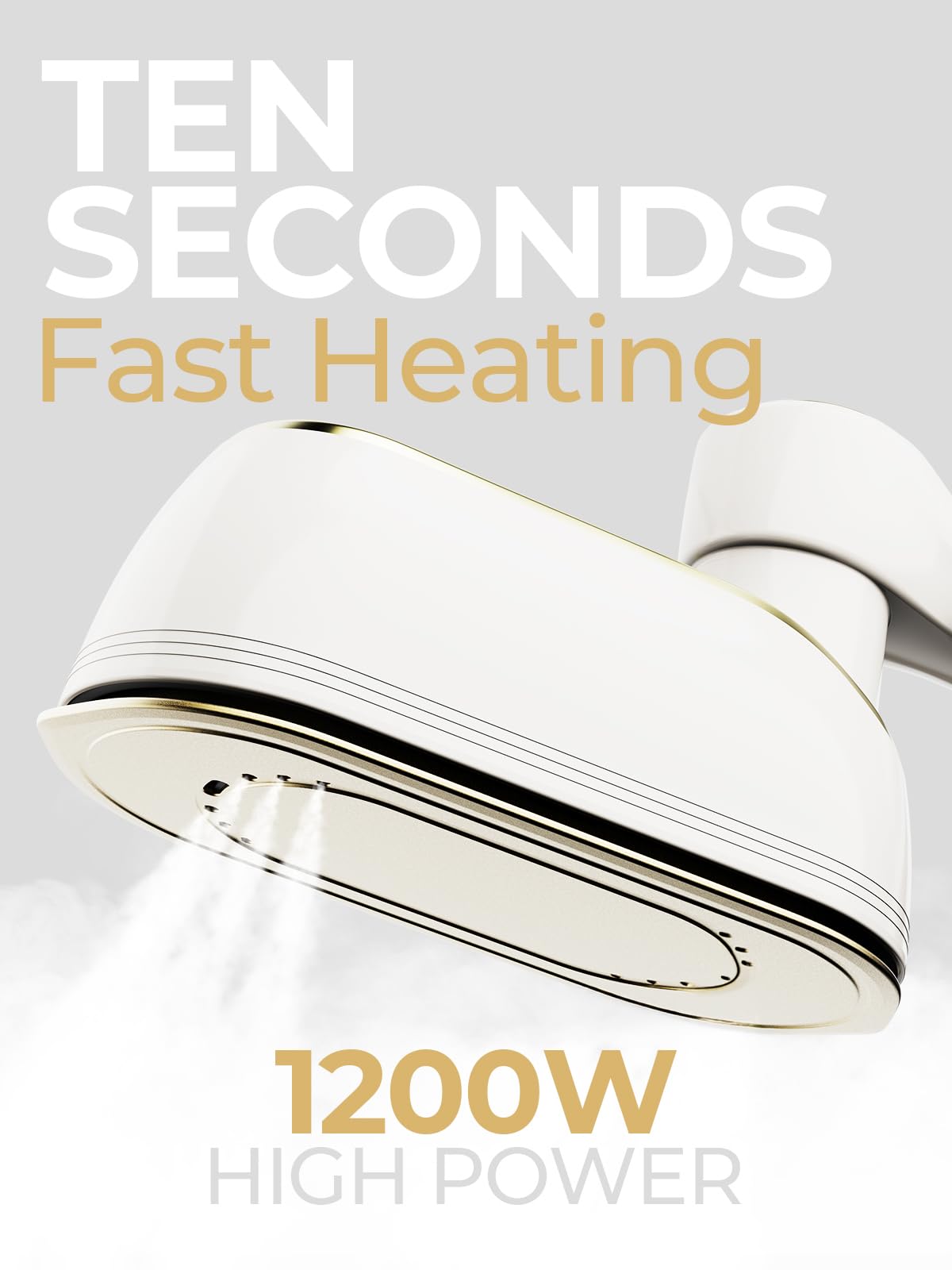NIASSO Travel Steamer, 1200W Portable Handheld Fabric Steamer for Clothes