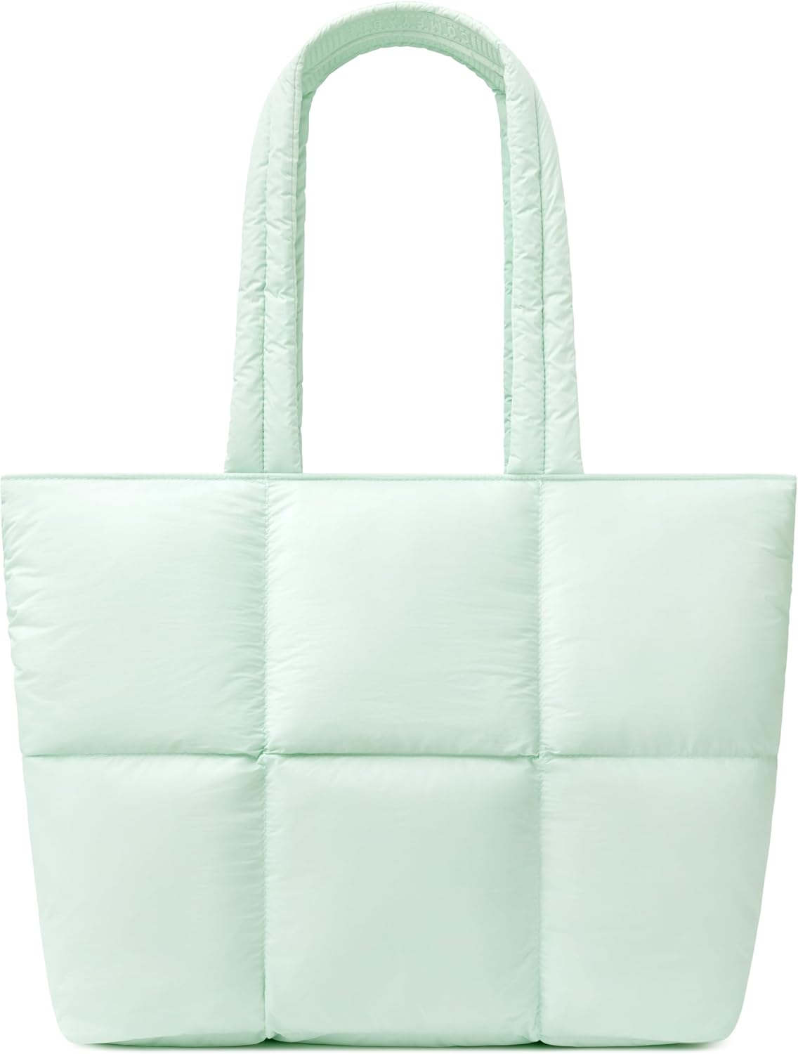 Comfyable Work Tote Bag for Women, Puffer Purse with Laptop Compartment, Large Shoulder Bag for Travel, 15 16 Inch