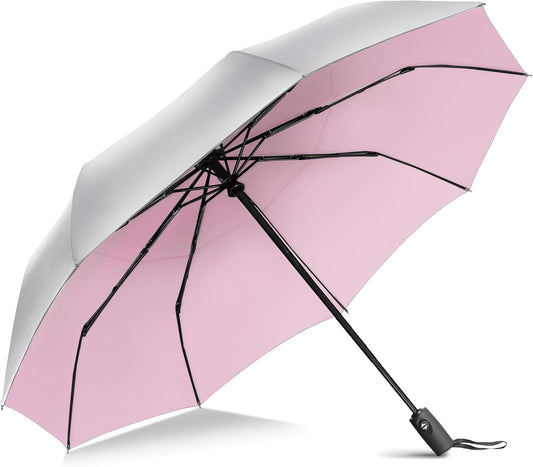 ZOMAKE UV Umbrella for Sun Protection UPF 50+,Travel Compact Sun Umbrellas UV Blocking Small Auto Open Portable for Walking