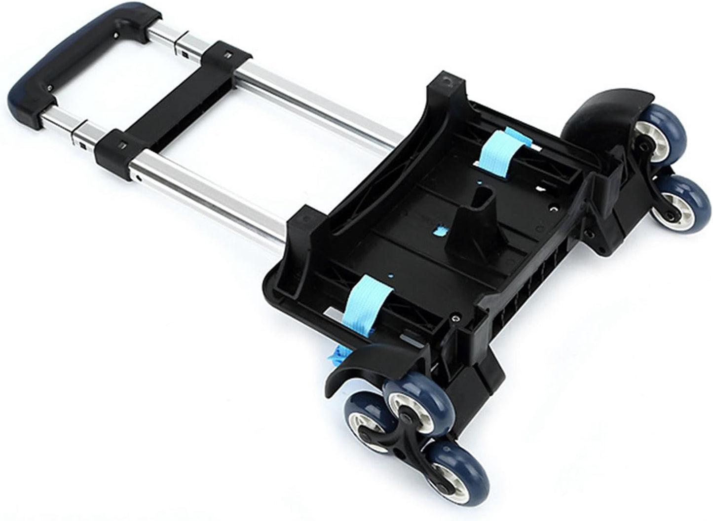 Generic Compact Rolling Luggage Cart for Easy Travel, 6 Wheels Blue, 40cm/65cm/90cm