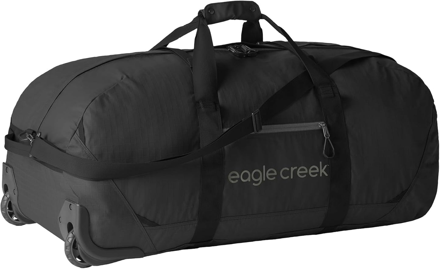 Eagle Creek No Matter What Rolling Duffel - Durable Rolling Bag for Travel - Adjustable Shoulder Strap - Heavy Duty Wheels - Lockable Zippers - Multiple Carry Options - 110L - Black