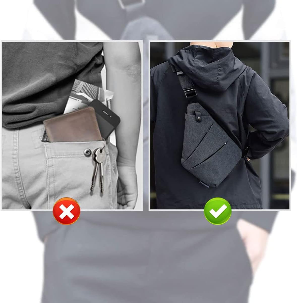 Anti Theft Crossbody Bags for Women, 2025 New Anti-Theft Travel Bag, Shoulder Bag Anti-theft Design