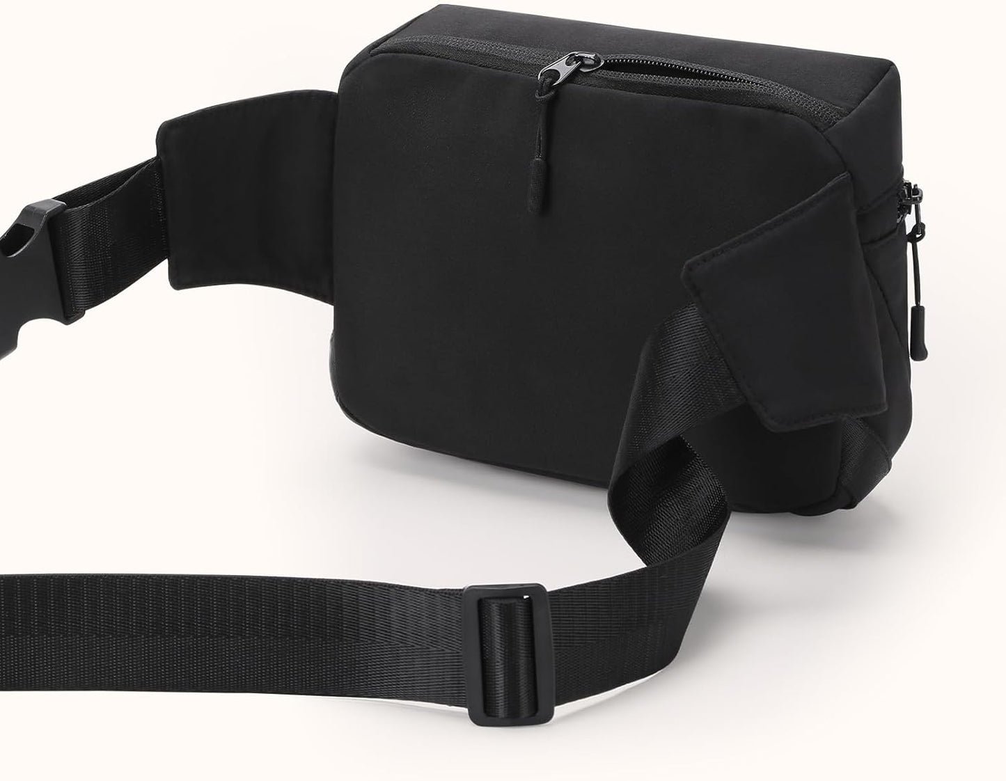 Fanny Packs for Women，Waterproof Belt Bag Travel Bum Bags for Crossbody，Small Waist bag Fashion Waist Packs with Adjustable Strap for Hiking, Running（Black）