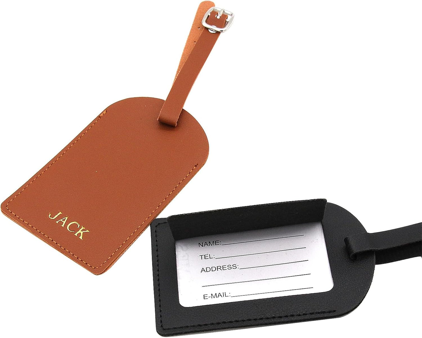 Luggage Tag ID Label Tags Travel Essentials Name Tags for Suitcases and Bags（12colors）