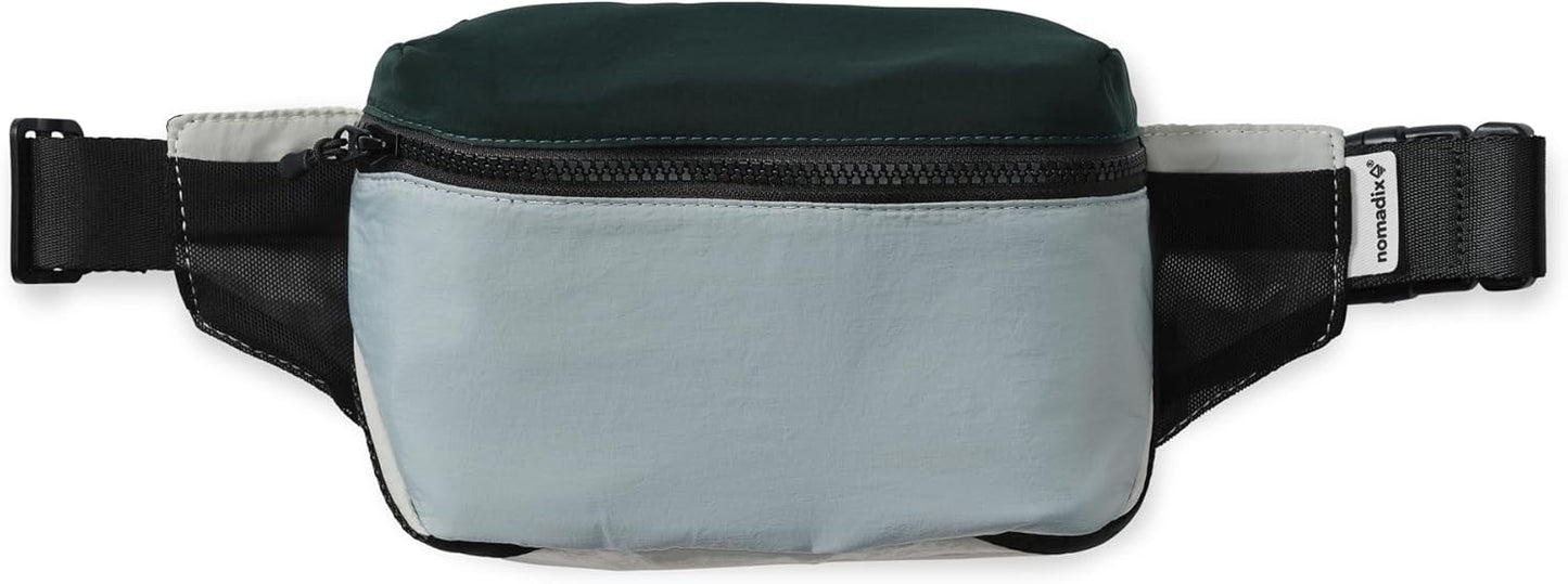 Nomadix Fanny Pack Coastal Redwoods – Lightweight, Water-Resistant Crossbody Bag for Hiking, Festivals, and Travel – Eco-Friendly Recycled Nylon with Key Clip, Dual Pockets, and Secure Storage