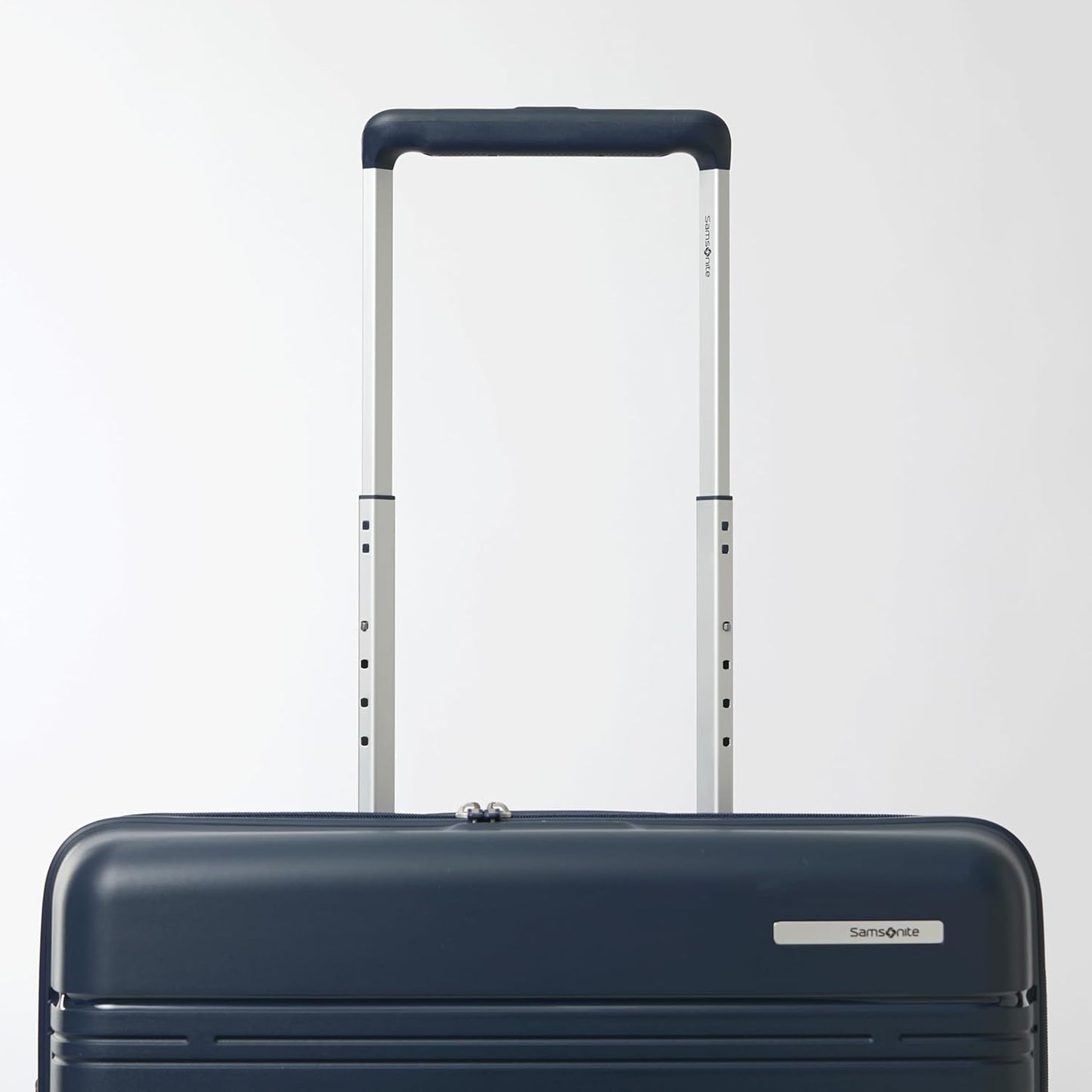 Samsonite Elevation Plus - Medium Hardside Luggage - Scratch Resistant Polypropylene Shell, RightHeight™ Adjustable Handle, Integrated AirTag Holder, TSA Lock, WetPak™ Compartment - Midnight Blue