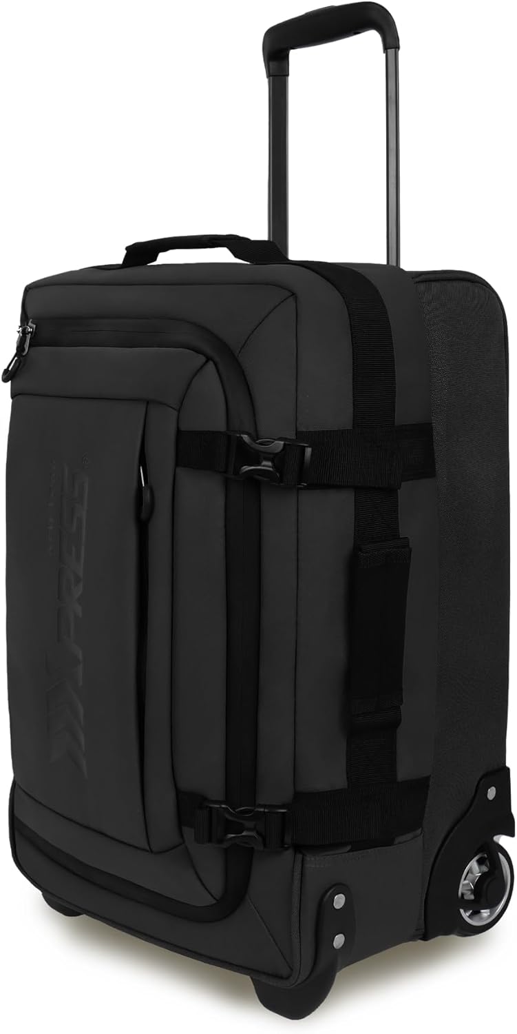20'' Rolling Duffle Bag w/Wheels,Rolling Duffle Bag w/Handle,Carry on Luggage Travel Duffle Bags for Man Women（20,Black）