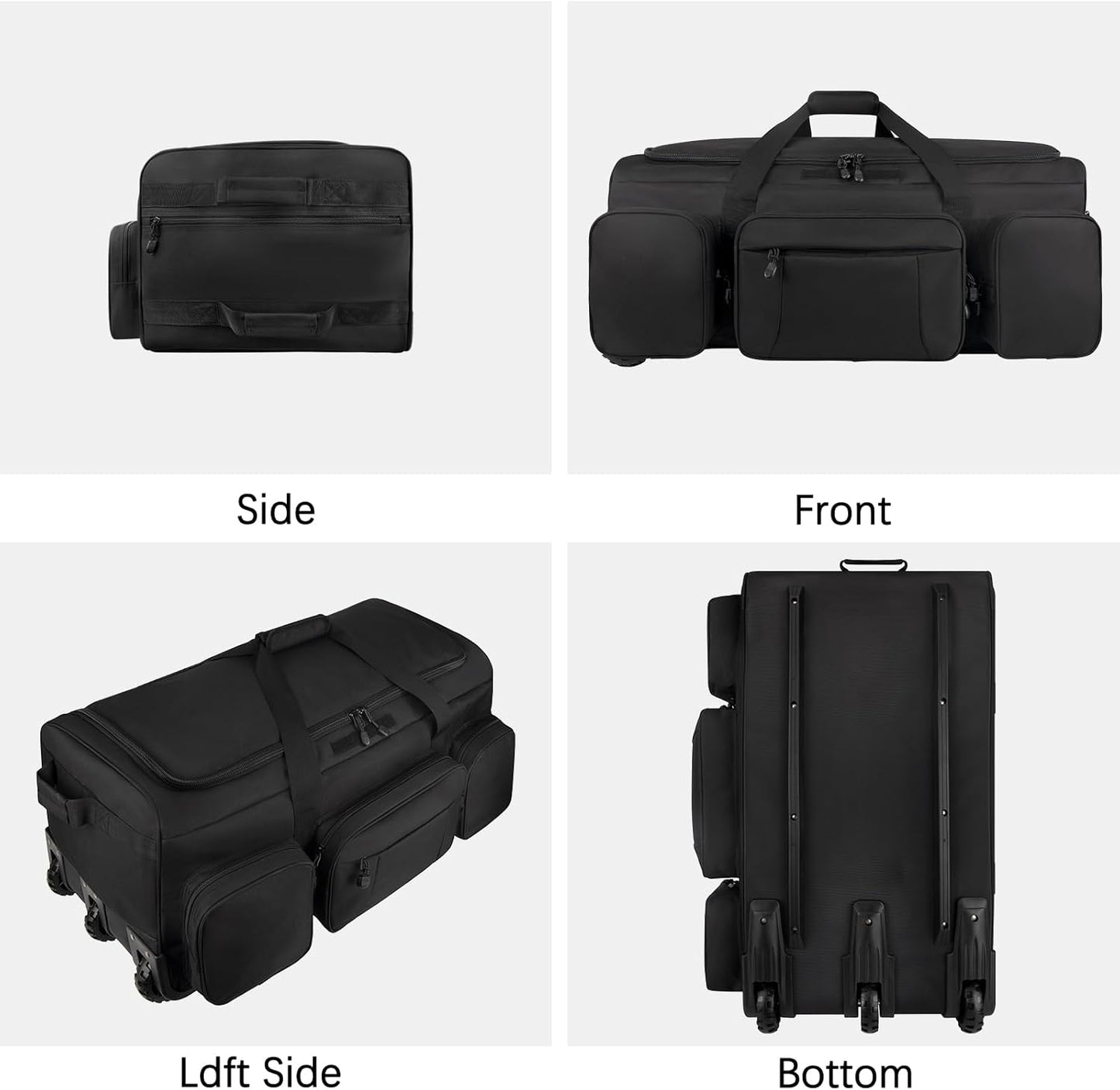 Rolling Duffle Bag with Wheels, 120L Military Luggage Bag for Travel,Large Tactical Heavy Duty Duffel Bags for Deployment Camping Sporting & Outdoor Adventures