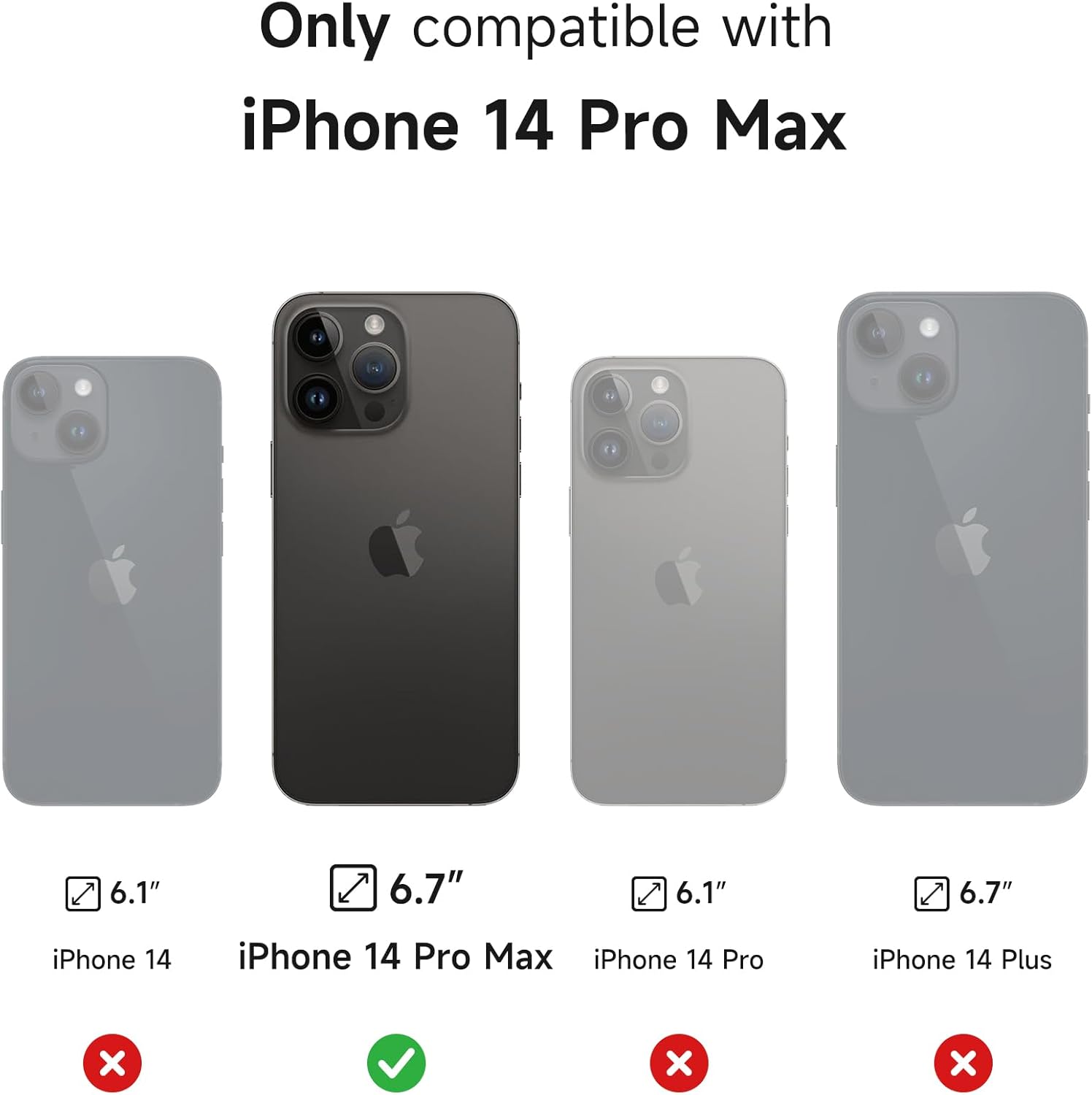 SURITCH for iPhone 14 Pro Max Case with Magnetic Camera Slide Cover and Adjustable Kickstand