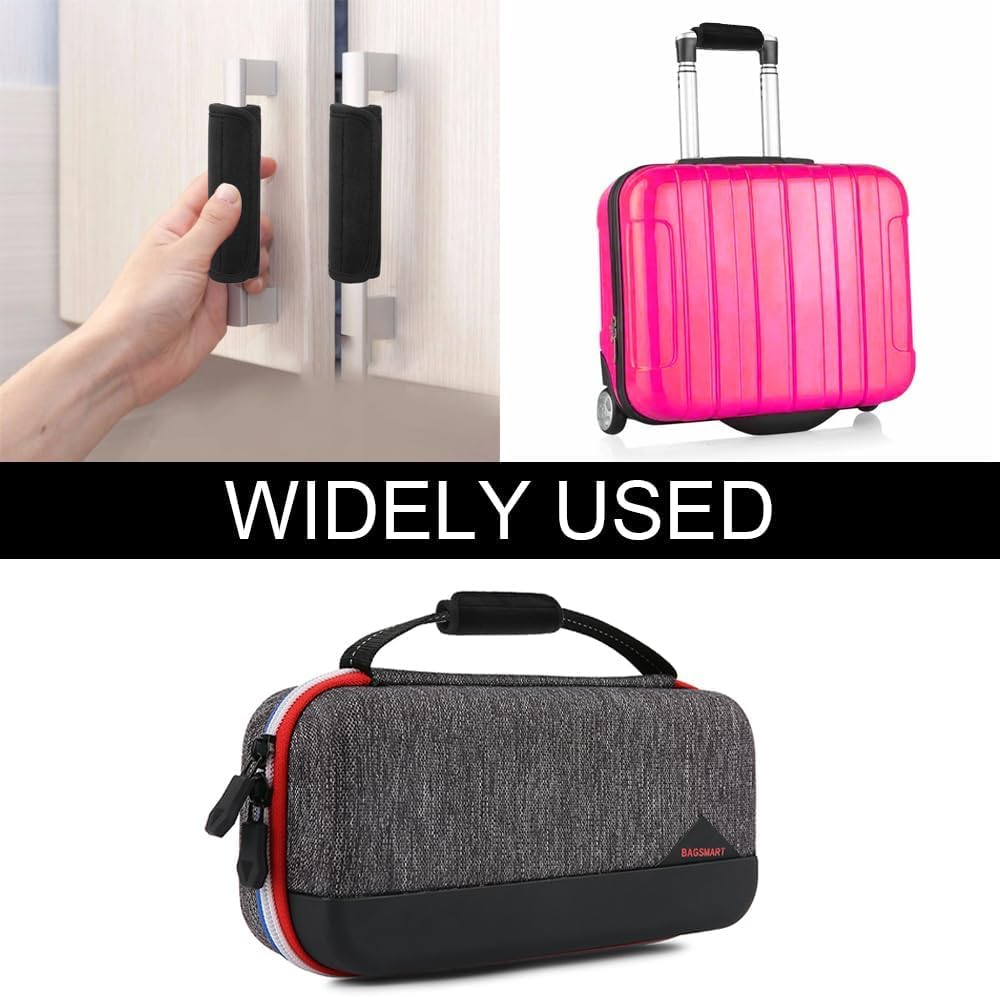 Luggage Handle Wraps, 2pcs Soft Grip Handle Cover Luggage, Suitcase Tags Identifiers for Travel Accessories for Push-button Handle Trolley Handle and Travel Suitcase Trolley Case