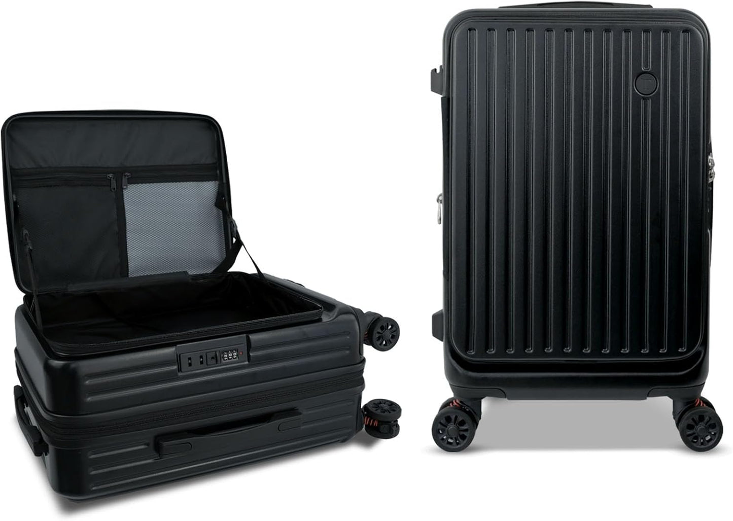 Carry on Luggage 22x14x9 Airline Approved, Carry on Suitcases with Wheels, Hard Shell Top-open Design Luggage with Spinner wheels, Expandable Suitcase with YKK zipper, Lightweight and Durable.