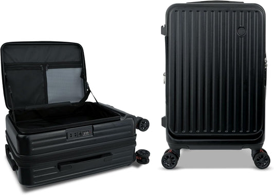 Carry on Luggage 22x14x9 Airline Approved, Carry on Suitcases with Wheels, Hard Shell Top-open Design Luggage with Spinner wheels, Expandable Suitcase with YKK zipper, Lightweight and Durable.