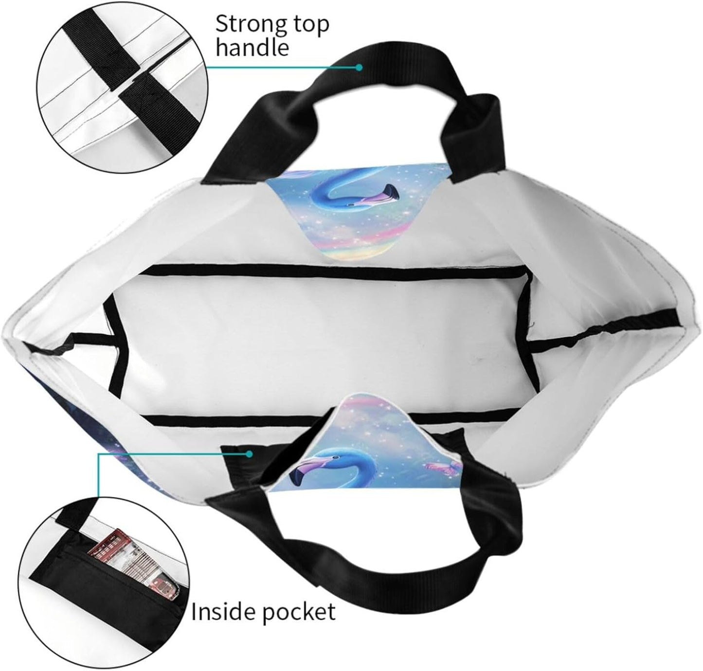 Tote Bag Beach Bag for Women Reusable Grocery Large Shopping Shoulder Bag Travel Handbag