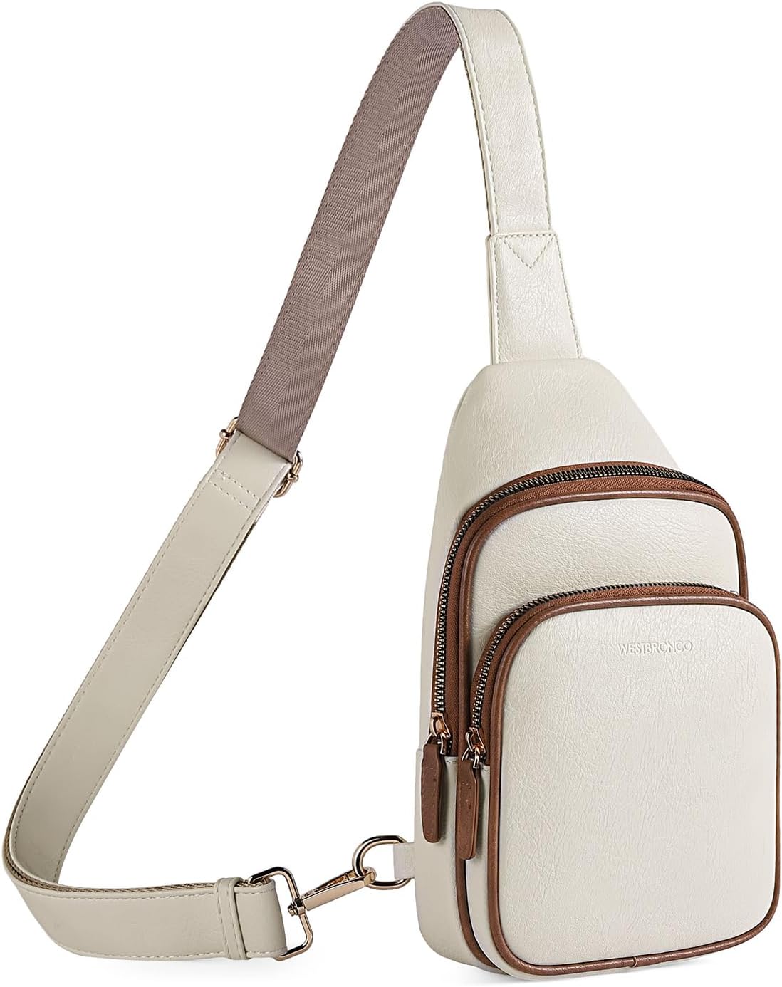 WESTBRONCO Small Sling Bag for Women Nylon Crossbody Sling Backpck Lightweight for Travel Casual
