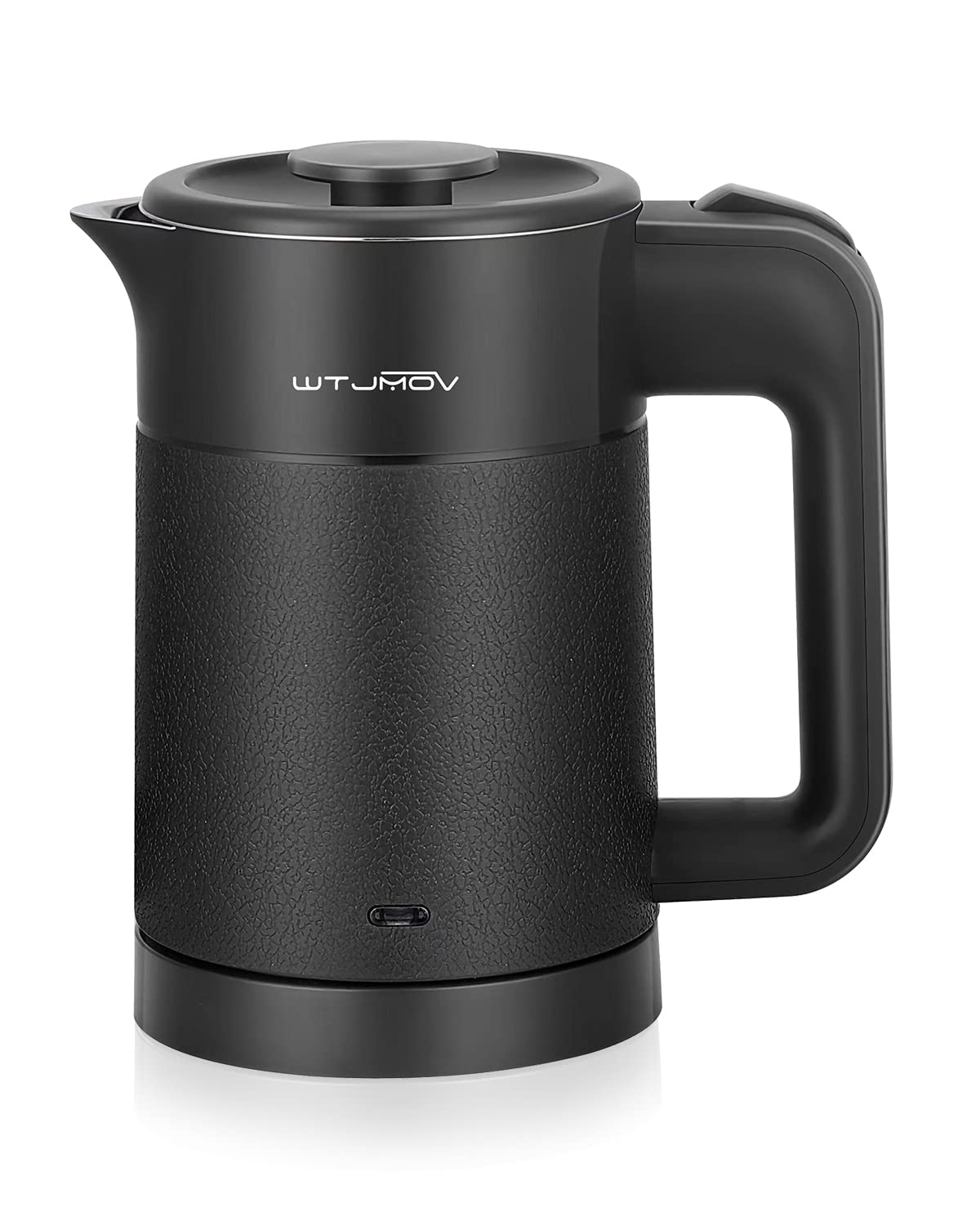 WTJMOV 0.6L Small Electric Tea Kettle Lightweight, 20 Ounce Double Wall Hot Water Boiler Stainless