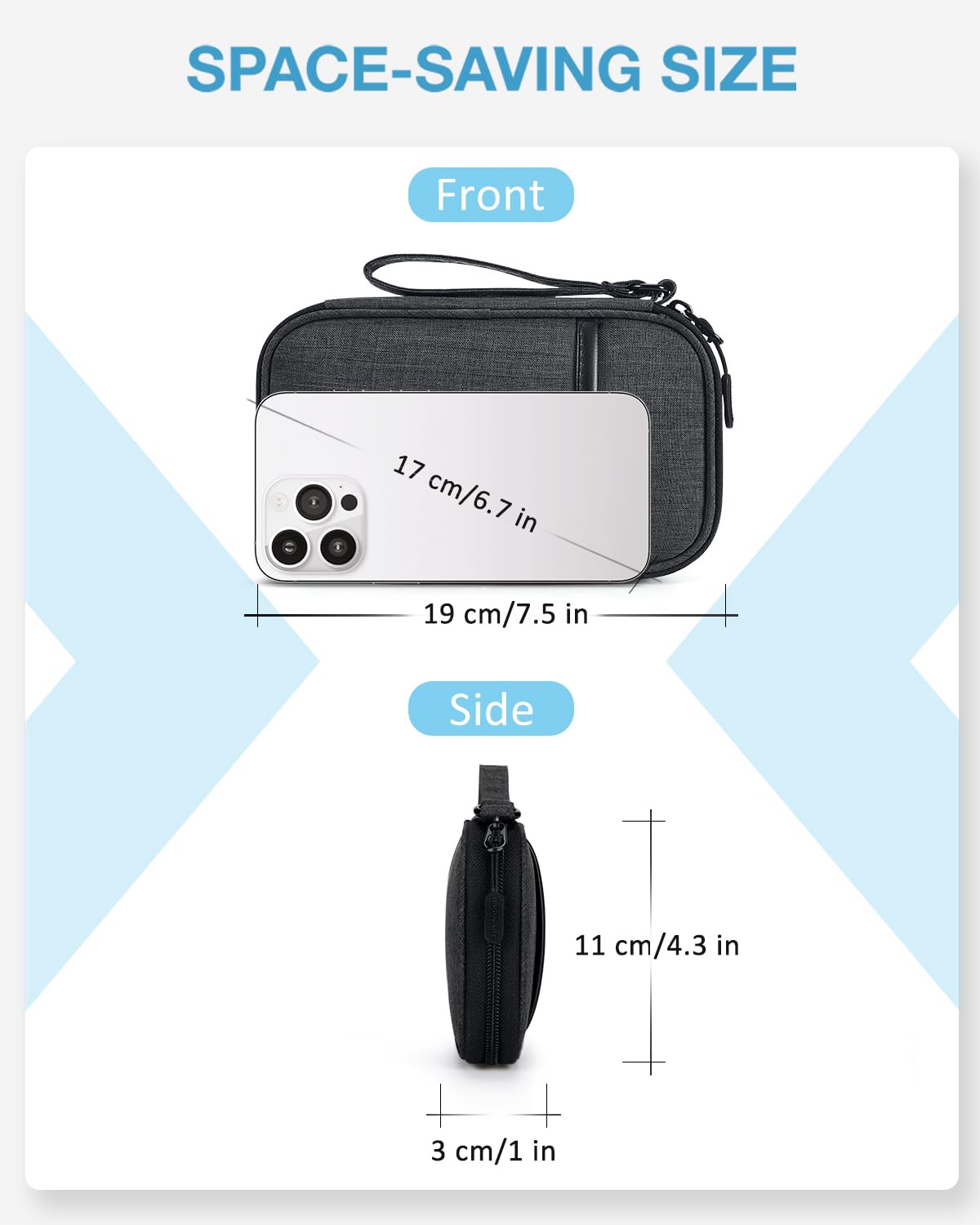 BAGSMART Cord Organizer Travel Cable Organizer Bag Tech Electronic Organizer Travel Case, Travel